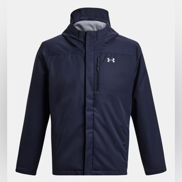 New Under Armour Men’s Storm Porter 3 in 1 Winter Jacket Navy - Size Medium NWT - Picture 4 of 5